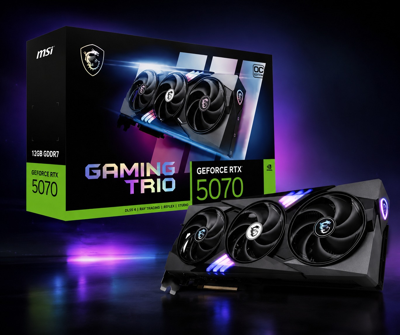کارت گرافیک Msi 5070 gaming Trio گرانتی M.IT