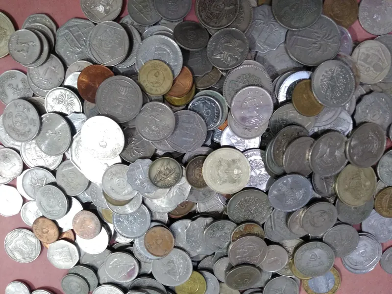 2کیلو سکه عربی کشورهای مختلف با تکرار