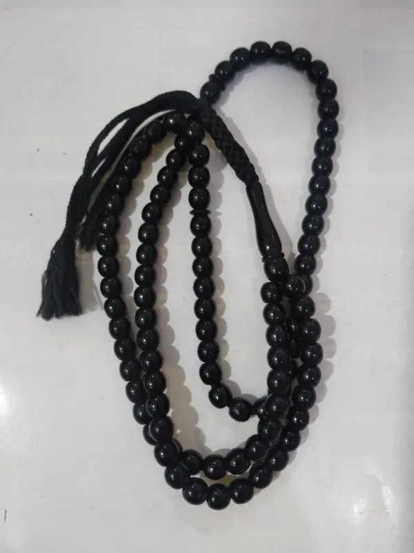 1عدد تسبیح مشکی زیبا