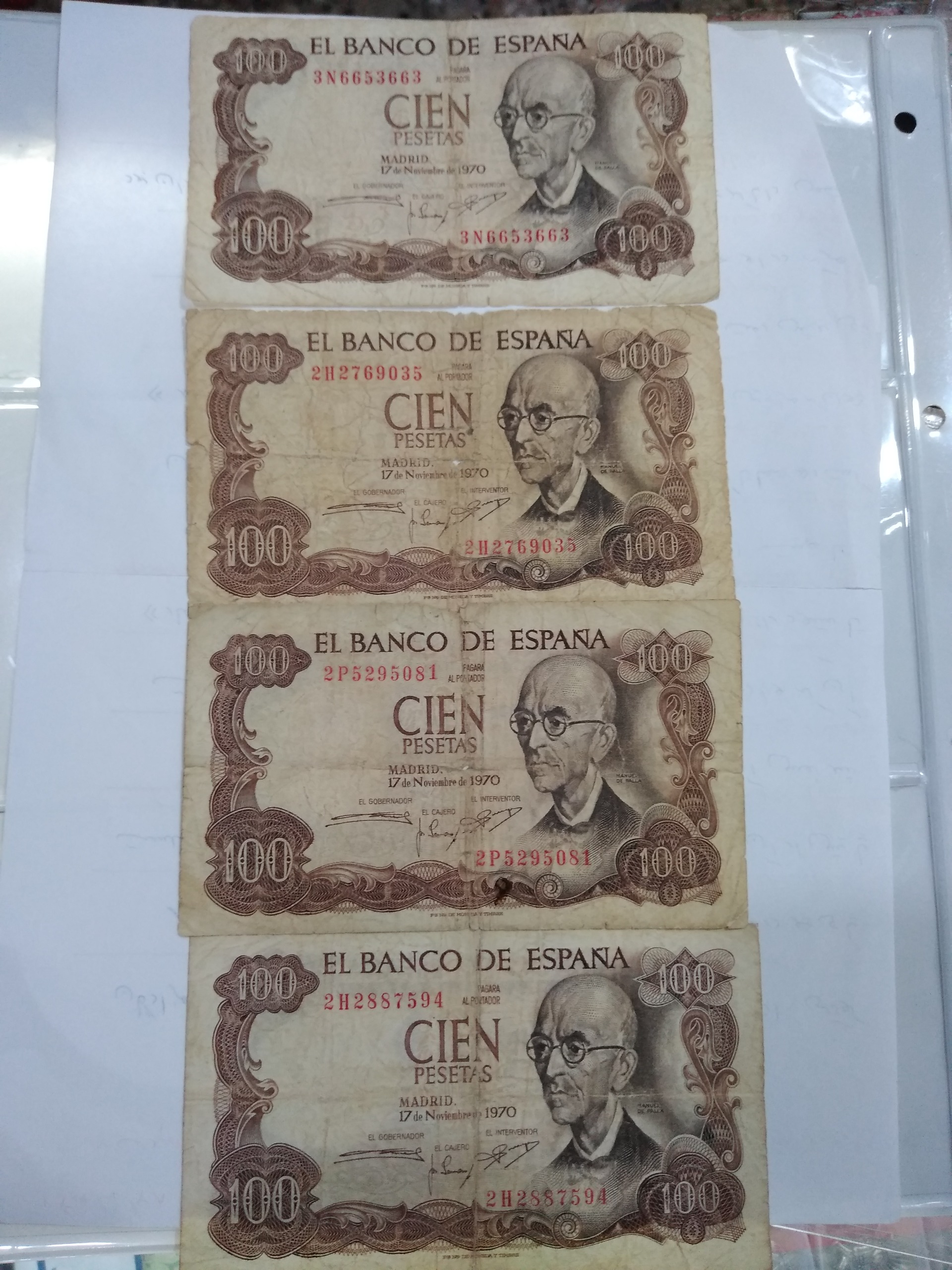 1عدد اسکناس اسپانیا قدیم