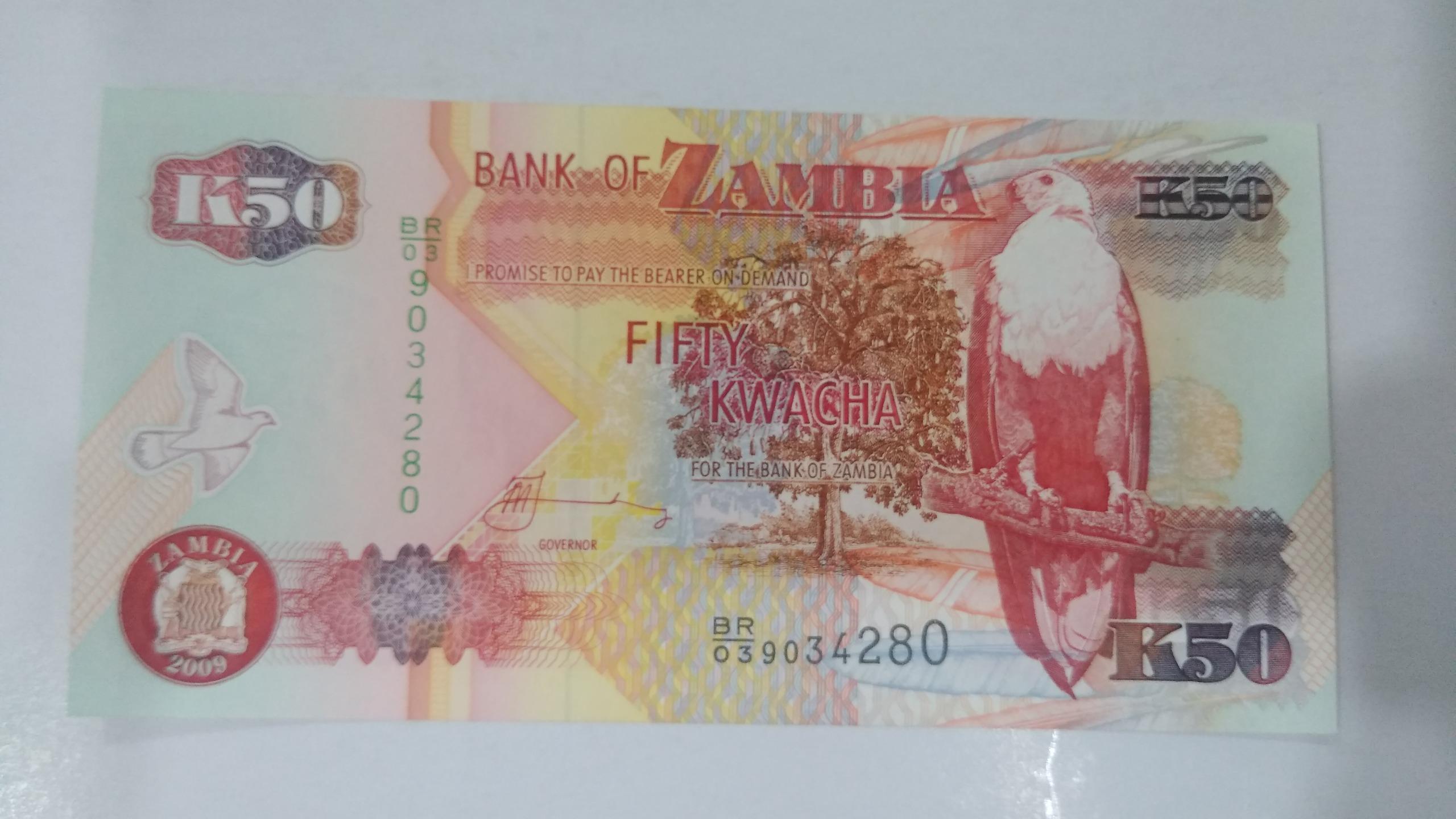 1عدد اسکناس زامبیا