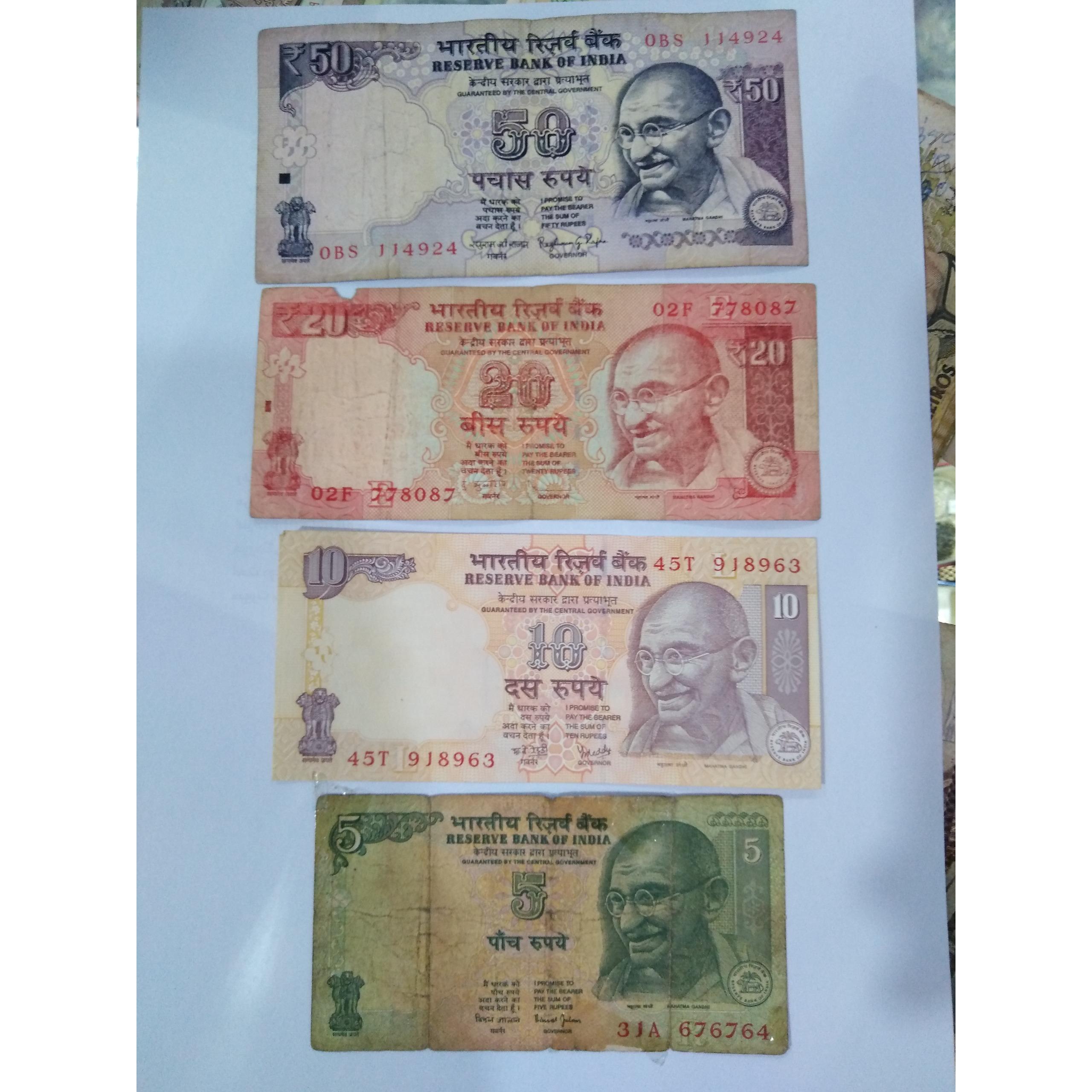 4عدد اسکناس هندوستان