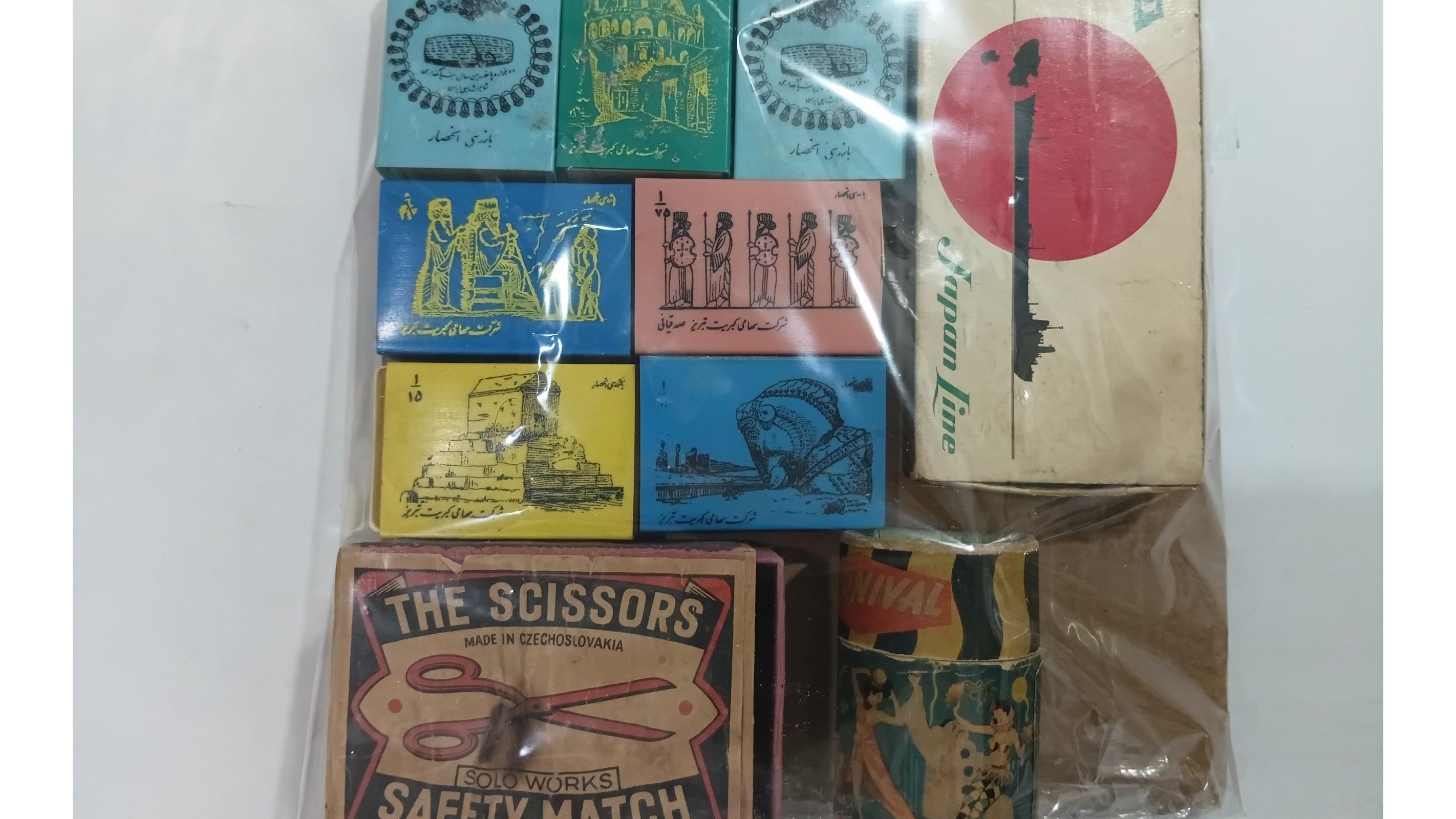 63عدد کبریت قدیمی توضیحات