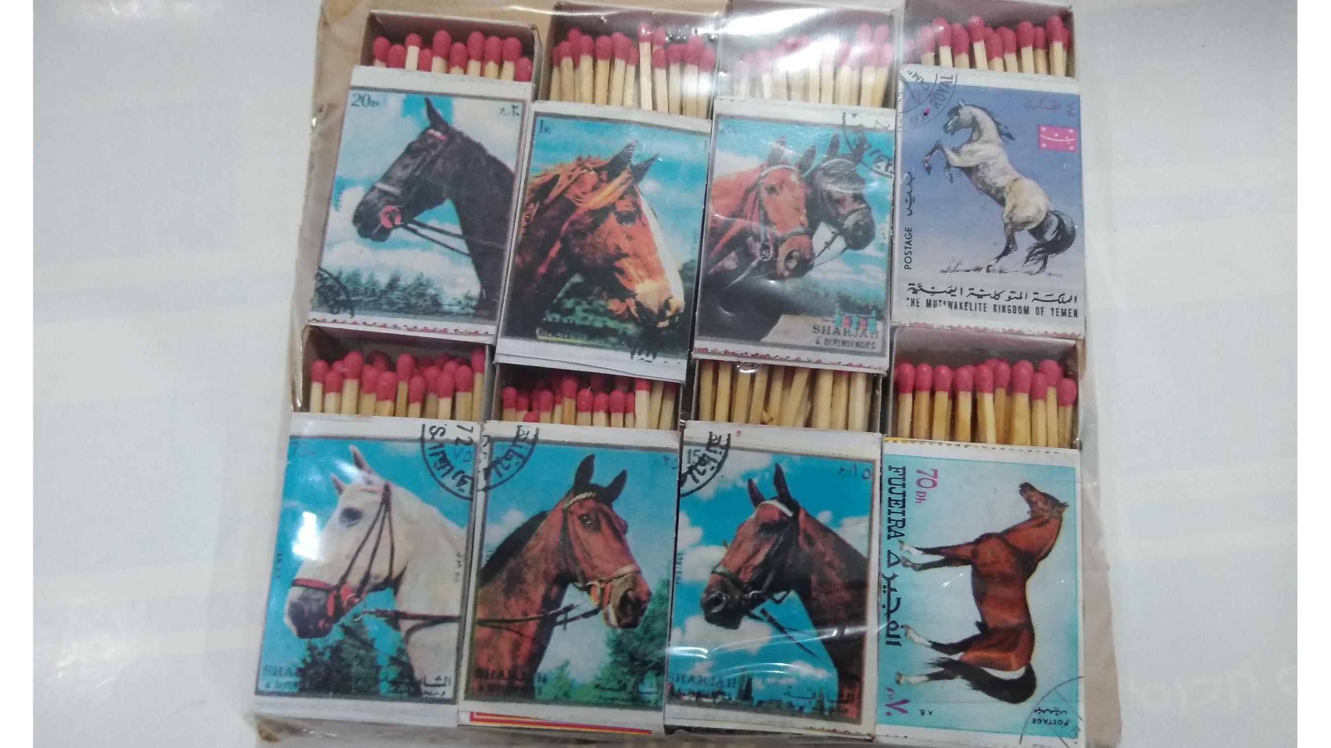 کبریت سری اسب مختلف لیبل خورده