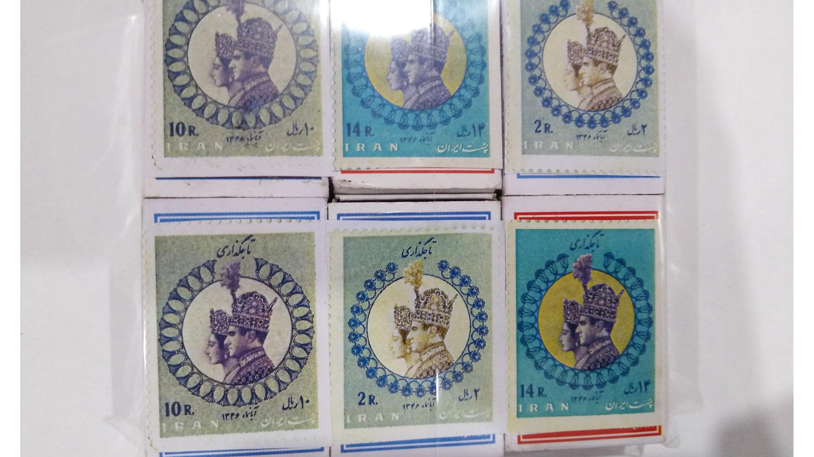 کبریت سری تاجگزاری پهلوی لیبل خورده