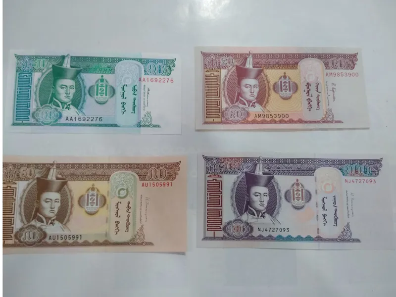 4عدد اسکناس مغولستان