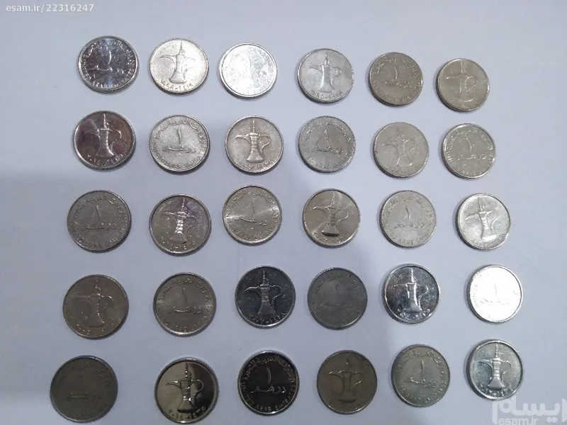 2عددسکه درهم امارات