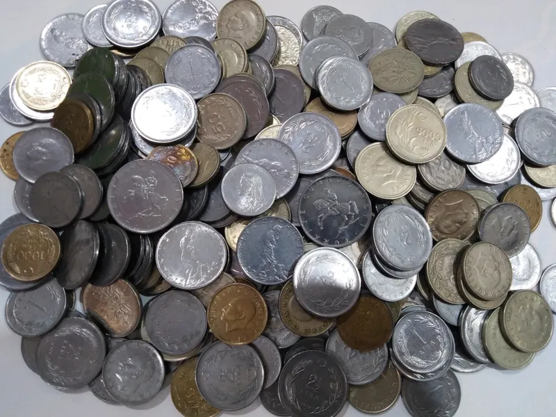 3کیلو ونیم سکه خارجی ترکیه