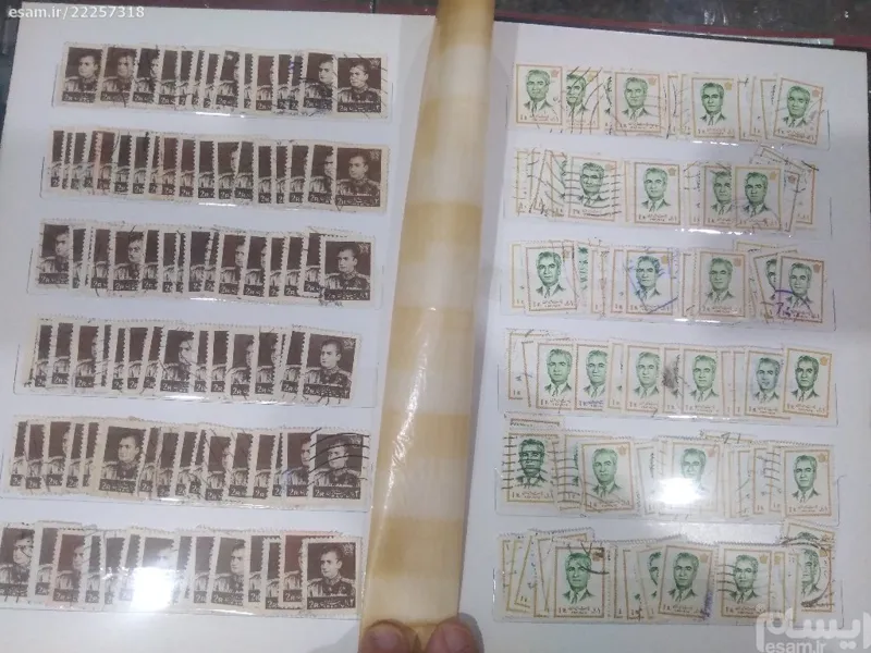 آلبوم تمبر شاهی باطله1100عدد