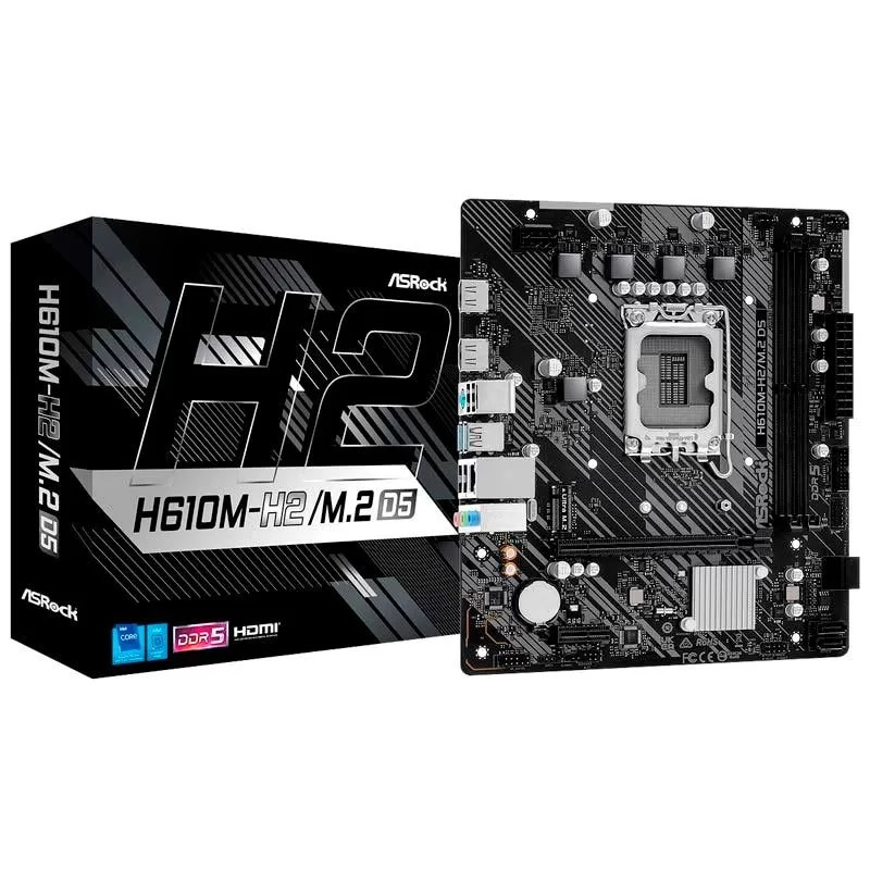 مادربرد ازراک H610M-H2/M.2 DDR5 با Core i3 14100