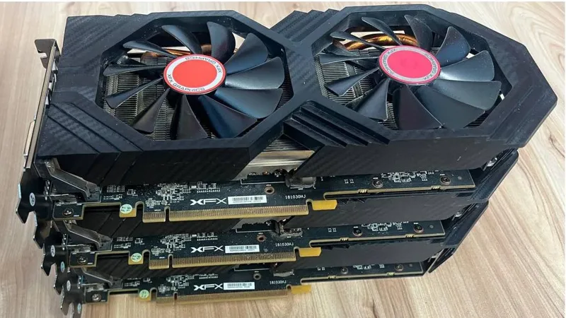 3 عدد کارت گرافیک XFX RX 580 8GB