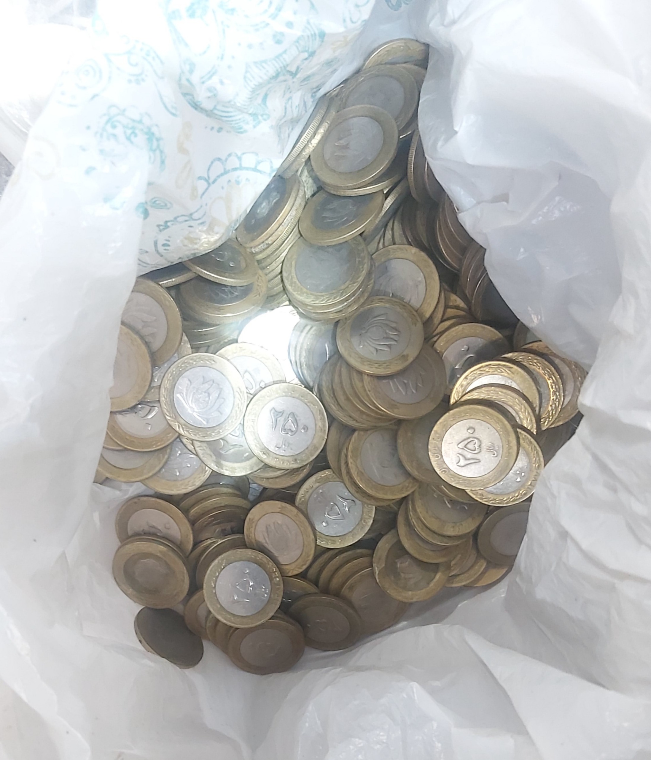 پک 20 عدد سکه 250 ریالی دو رنگ