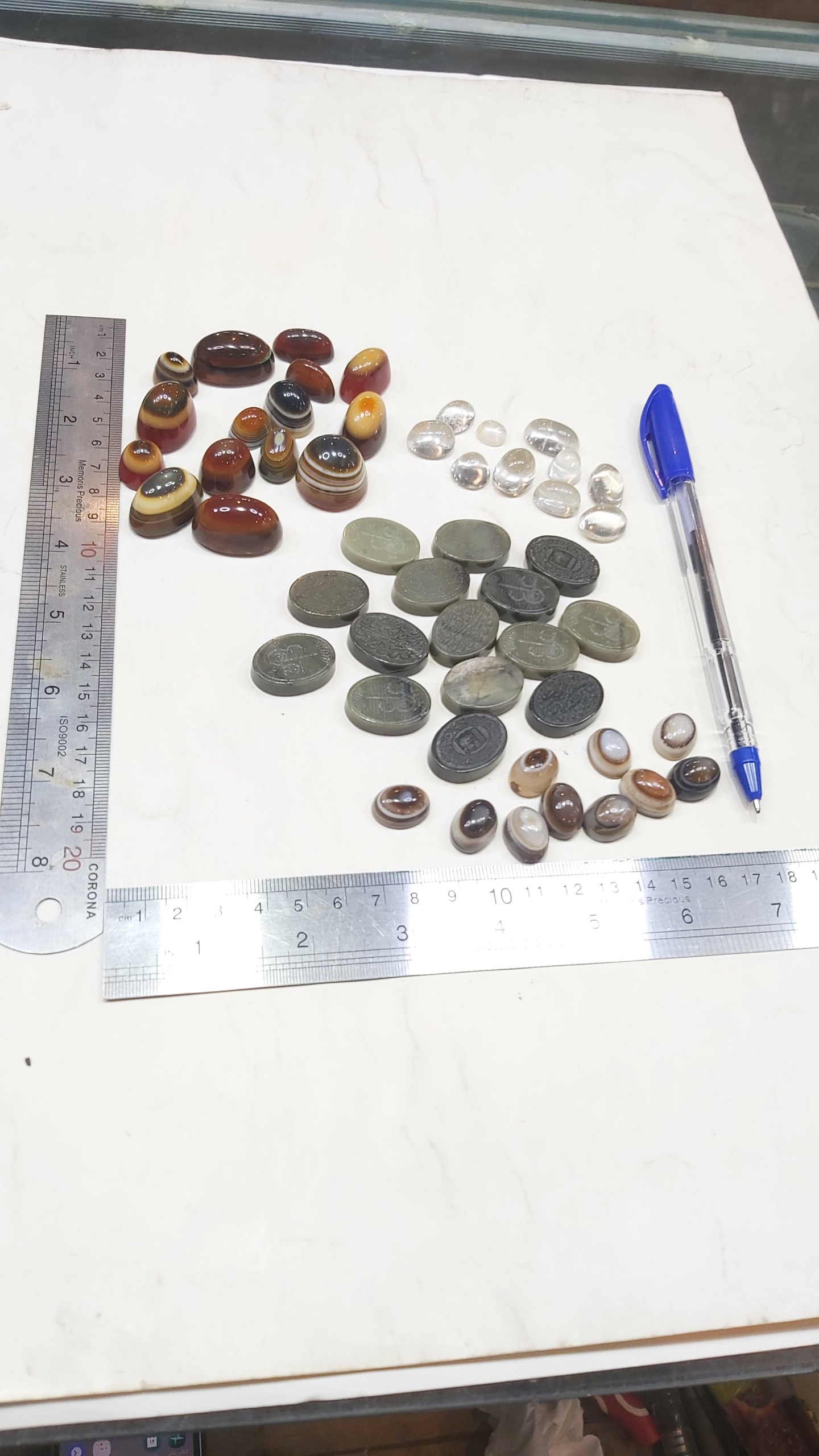 50 عدد نگین انگشتر 218 گرم