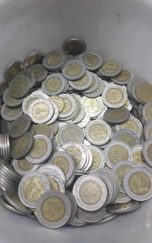 پک 20 عدد سکه 500 ریال دو رنگ