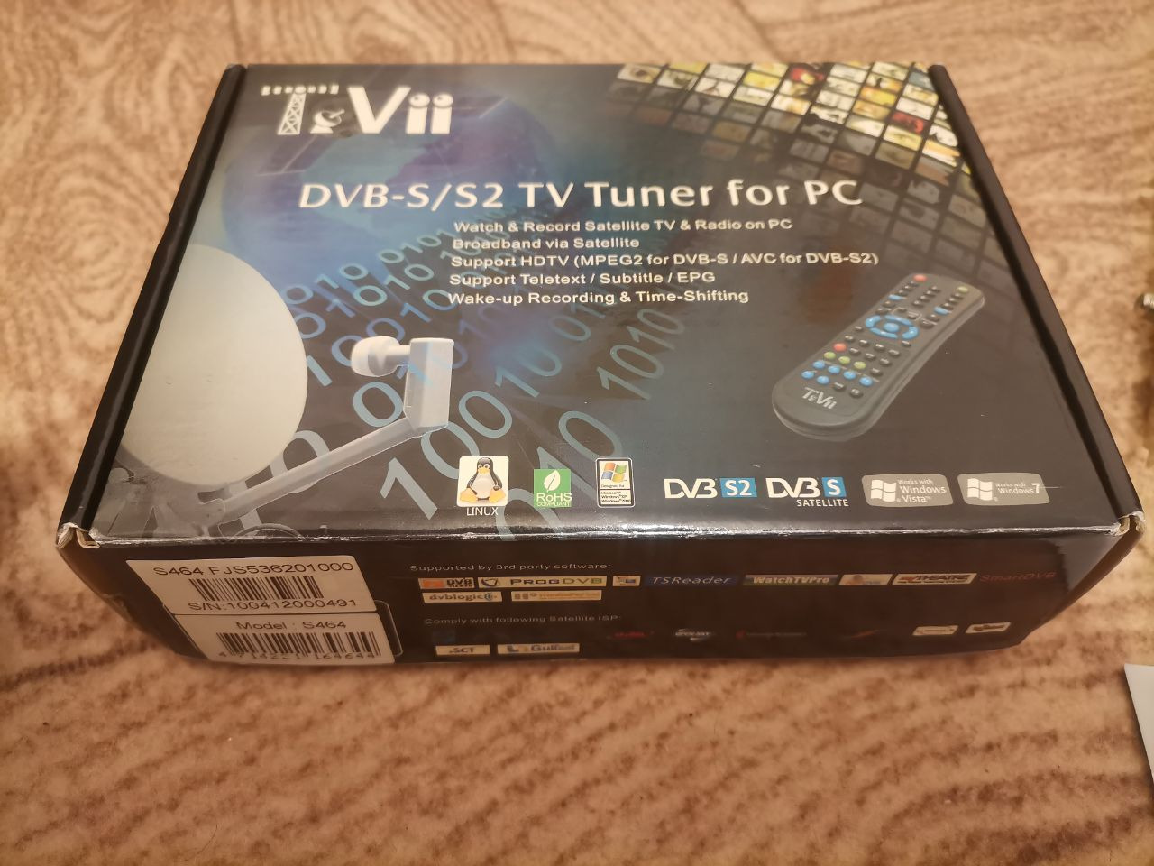 گیرنده دیجیتال tevii  DVBSتایوانی به همراه متعلقات