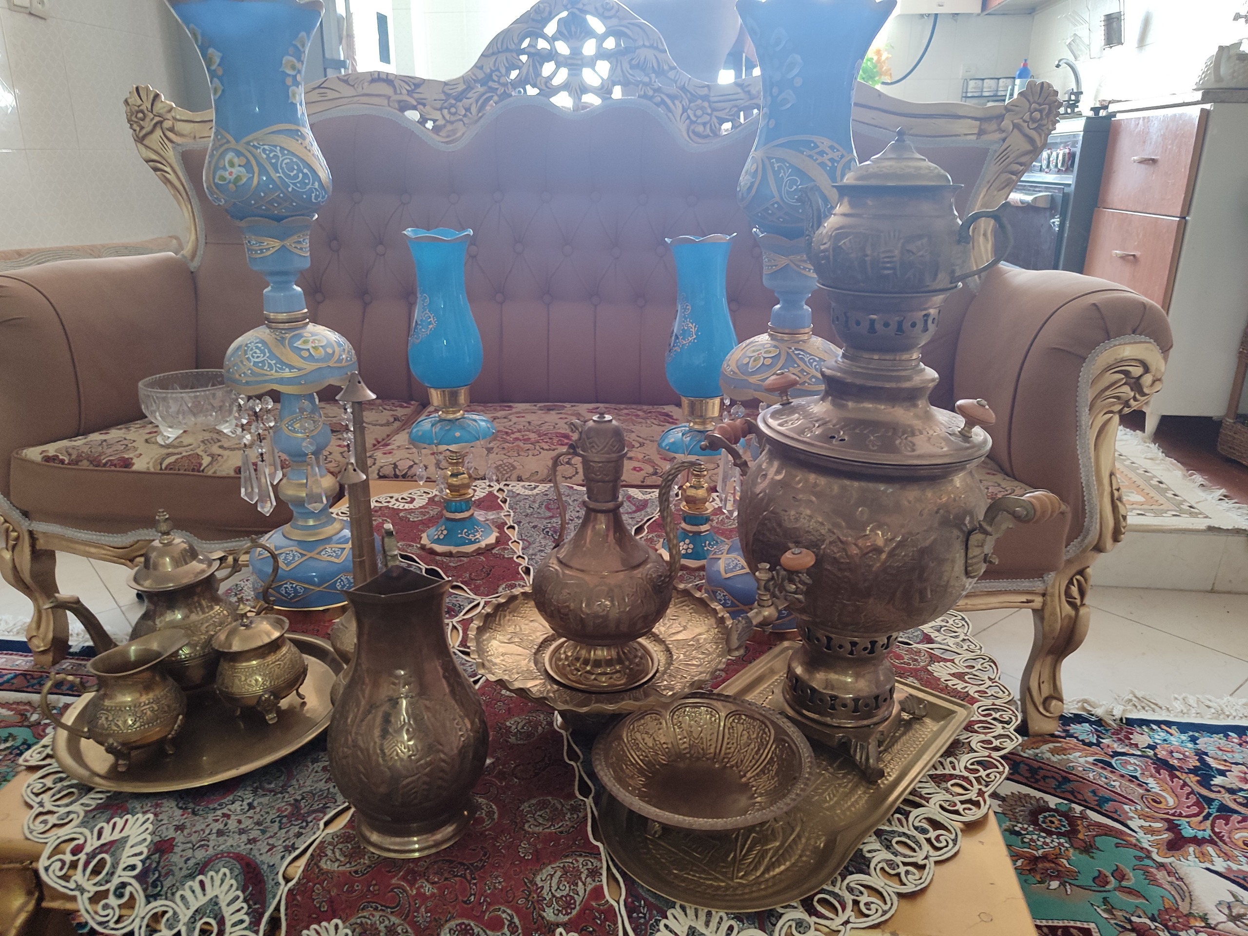 ست سماور ذغالی