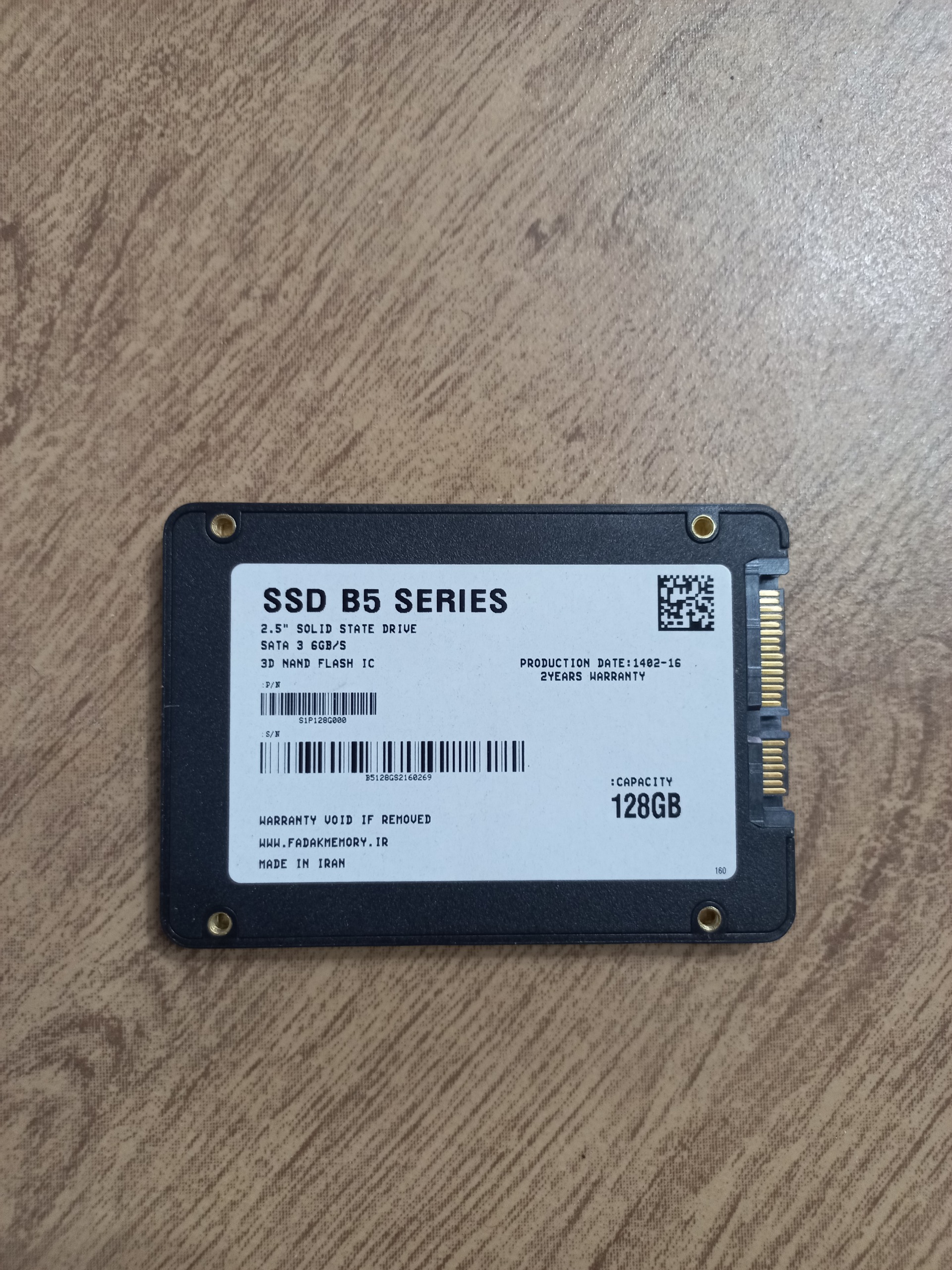 هارد ssd 128GB سلامت 100