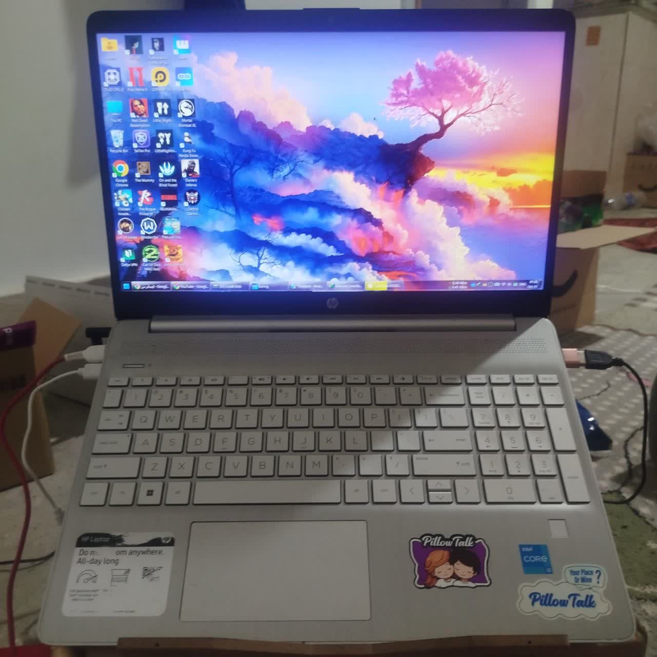 لپ تاپ HP نسل 12 اینتل نقره ای