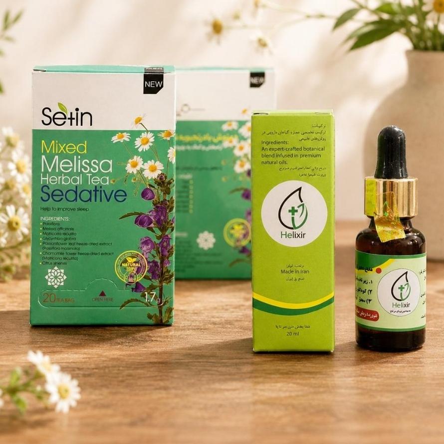 روغن هلکسیر اصل هولوگرام دار با مکمل خوراکی