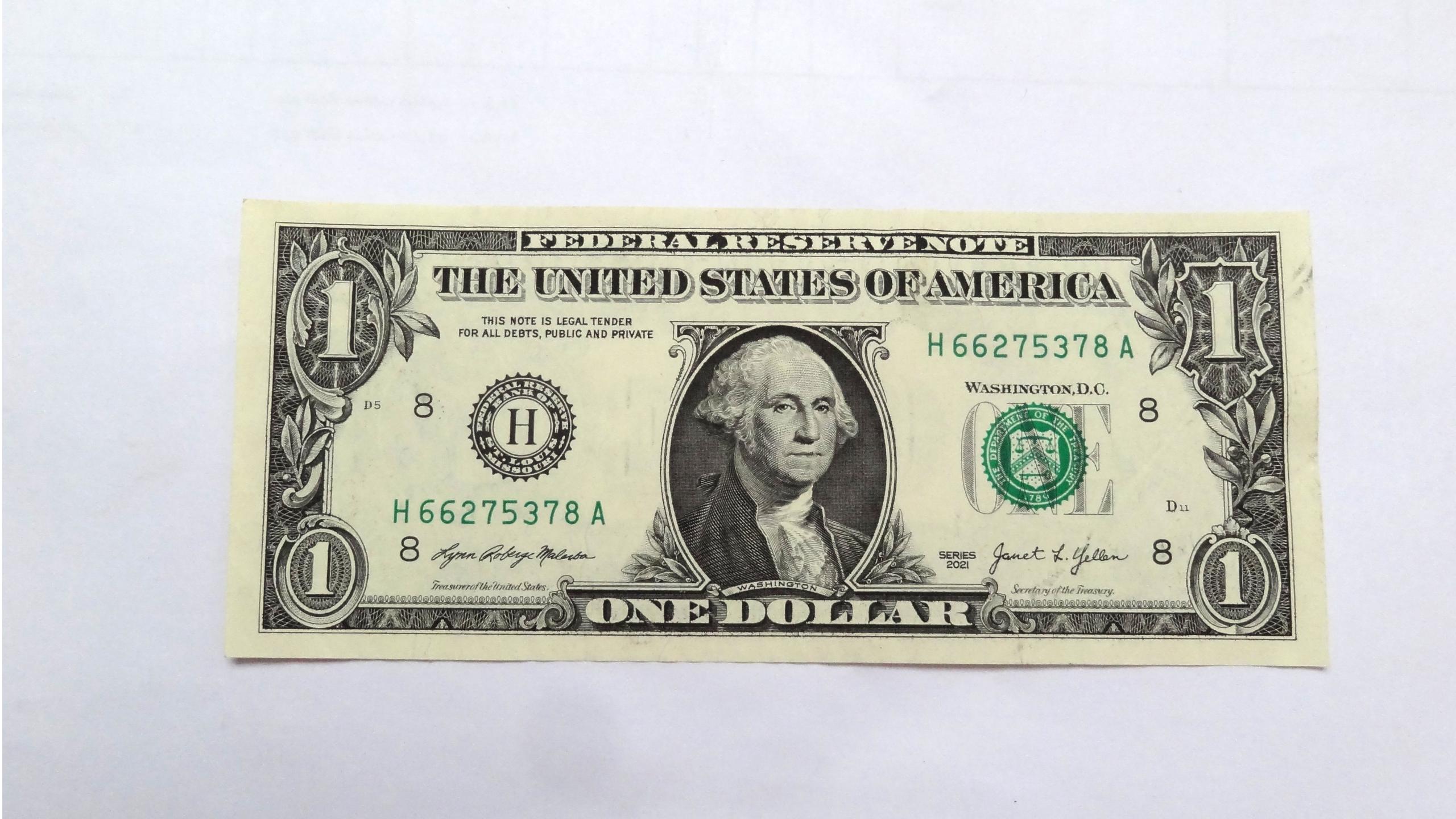 اسکناس 1 دلاری