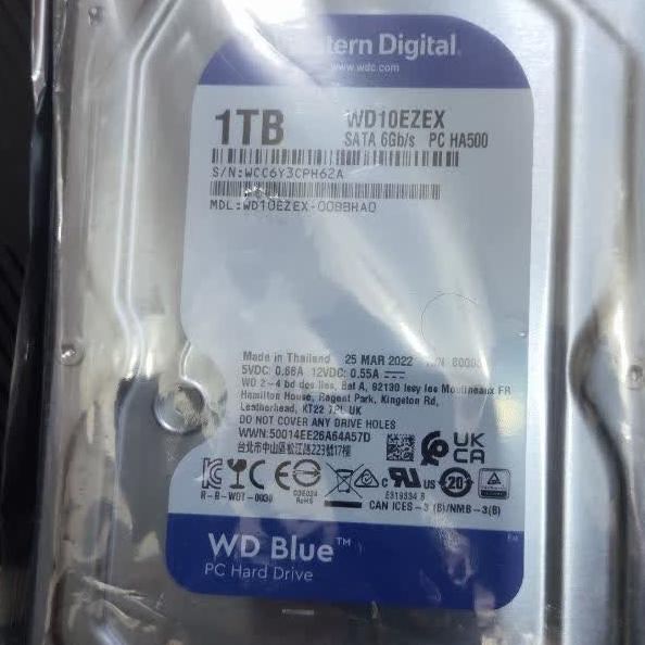 هارد وسترن دیجیتال آبی WD10EZEX ظرفیت 1 ترا