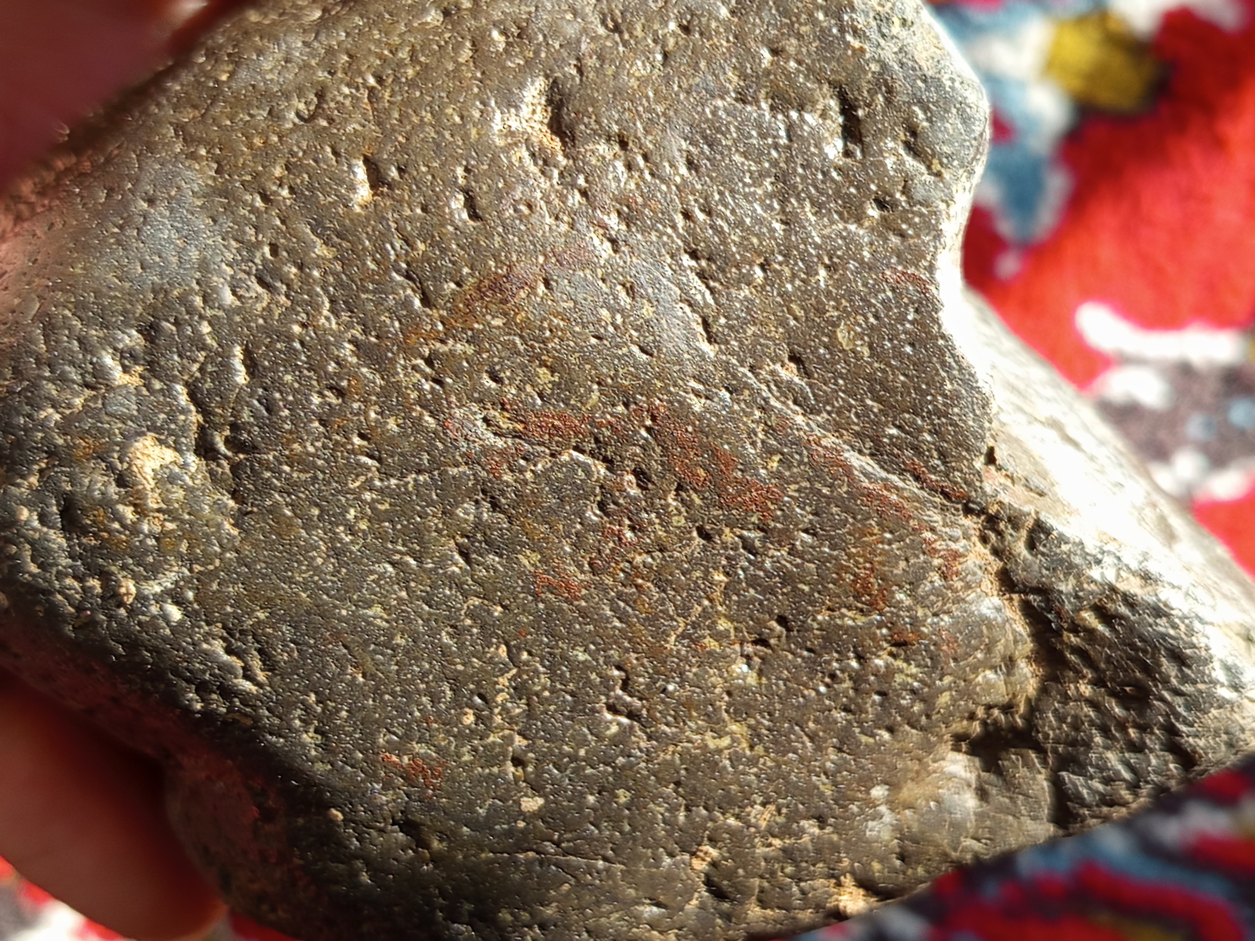 یک قطعه سنگ آهن دار مشکوک شهابسنگ