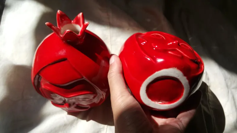 دو عدد مجسمه انار معاصر دکوری