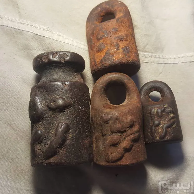 چهار عدد وزنه ترازو قدیمی