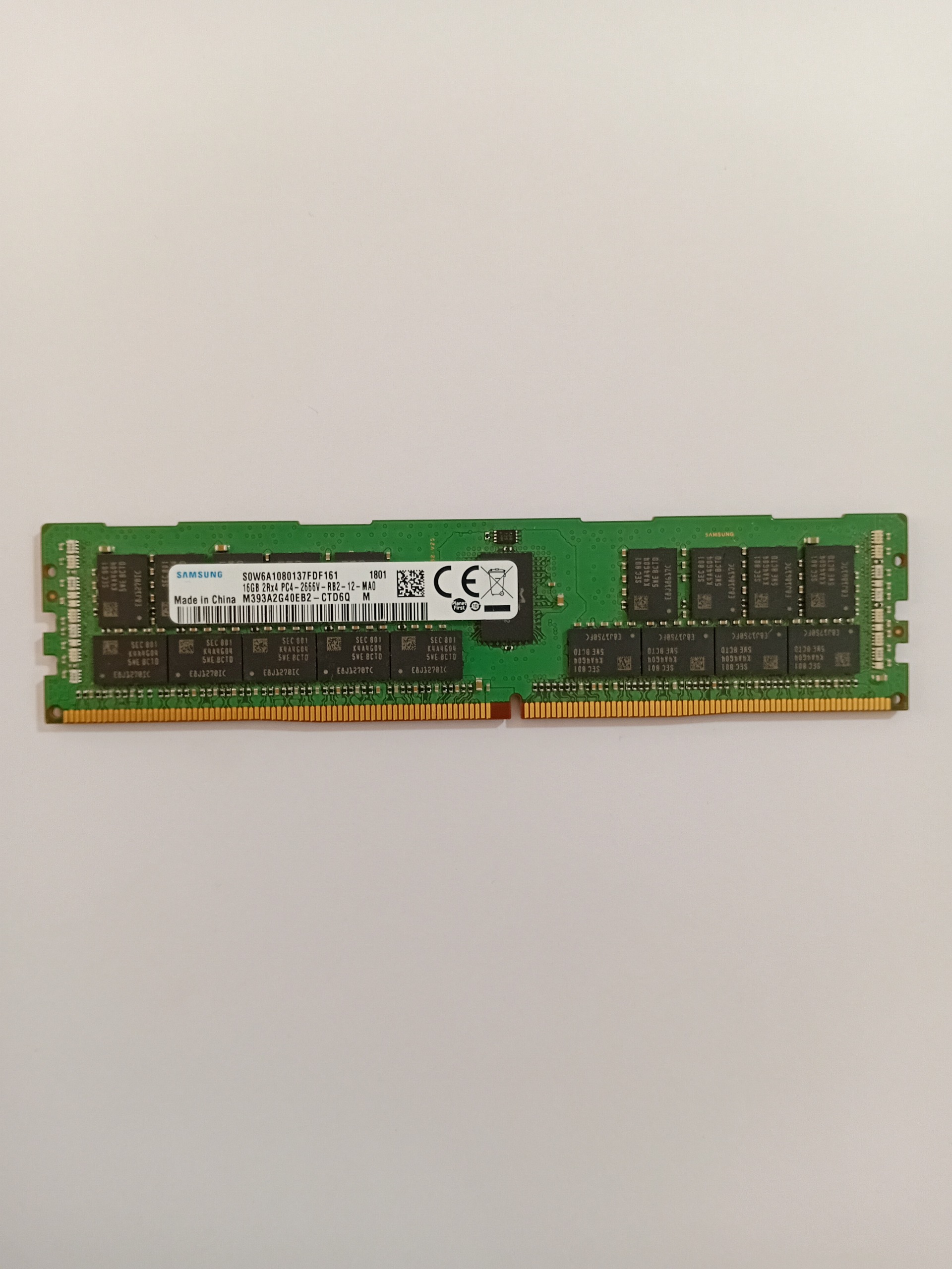 رم سرور 16گیگابایت سامسونگ DDR4 دو کانال