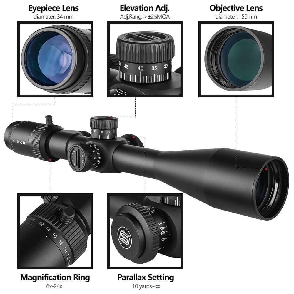 دوربین اسپینا ffp 6-2450