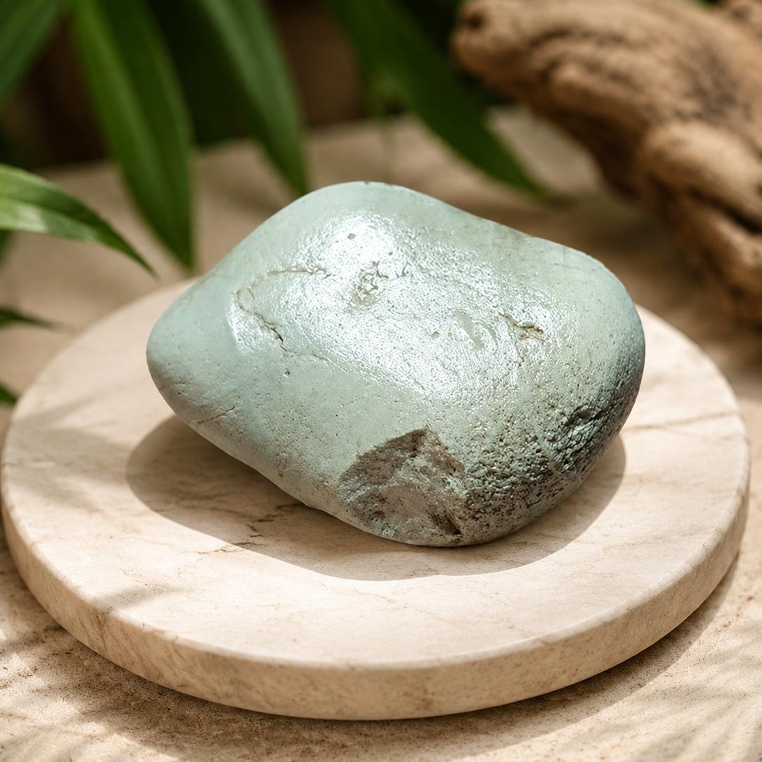 سنگ رسی سبز و دکوری طبیعی کد11