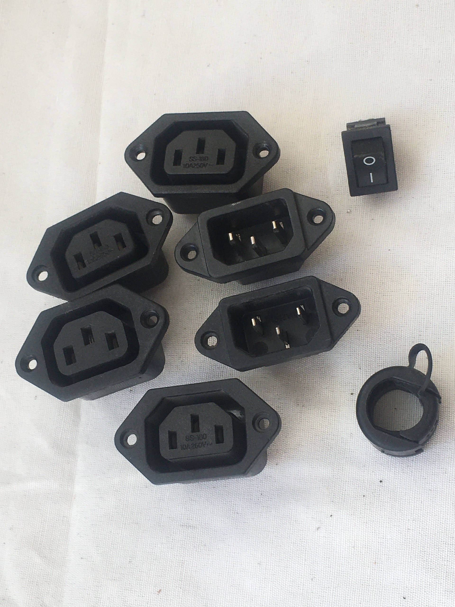 مجموعه سوکت برق پاور کامپیوتر نری و مادگی