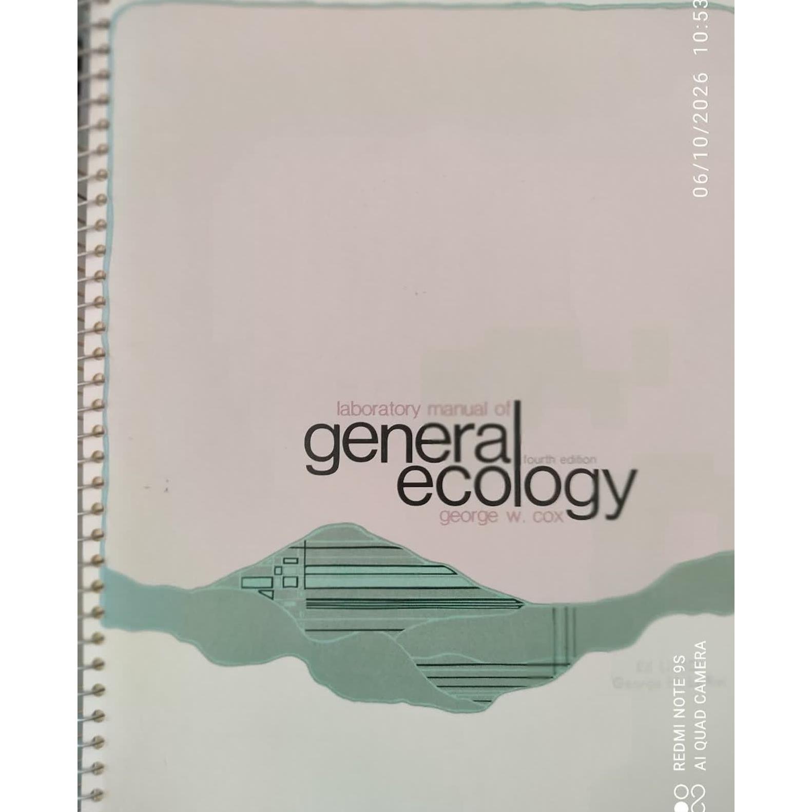 Laboratory manual of ecology