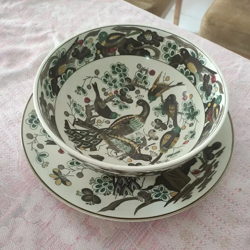 ظرف چینی  قدیمی ساخت ژاپن (دو تکه)