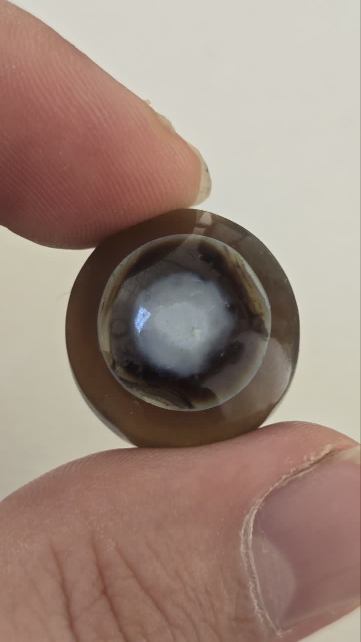 سنگ عقیق باباقوری چند پوست یمنی اصل بینظیر