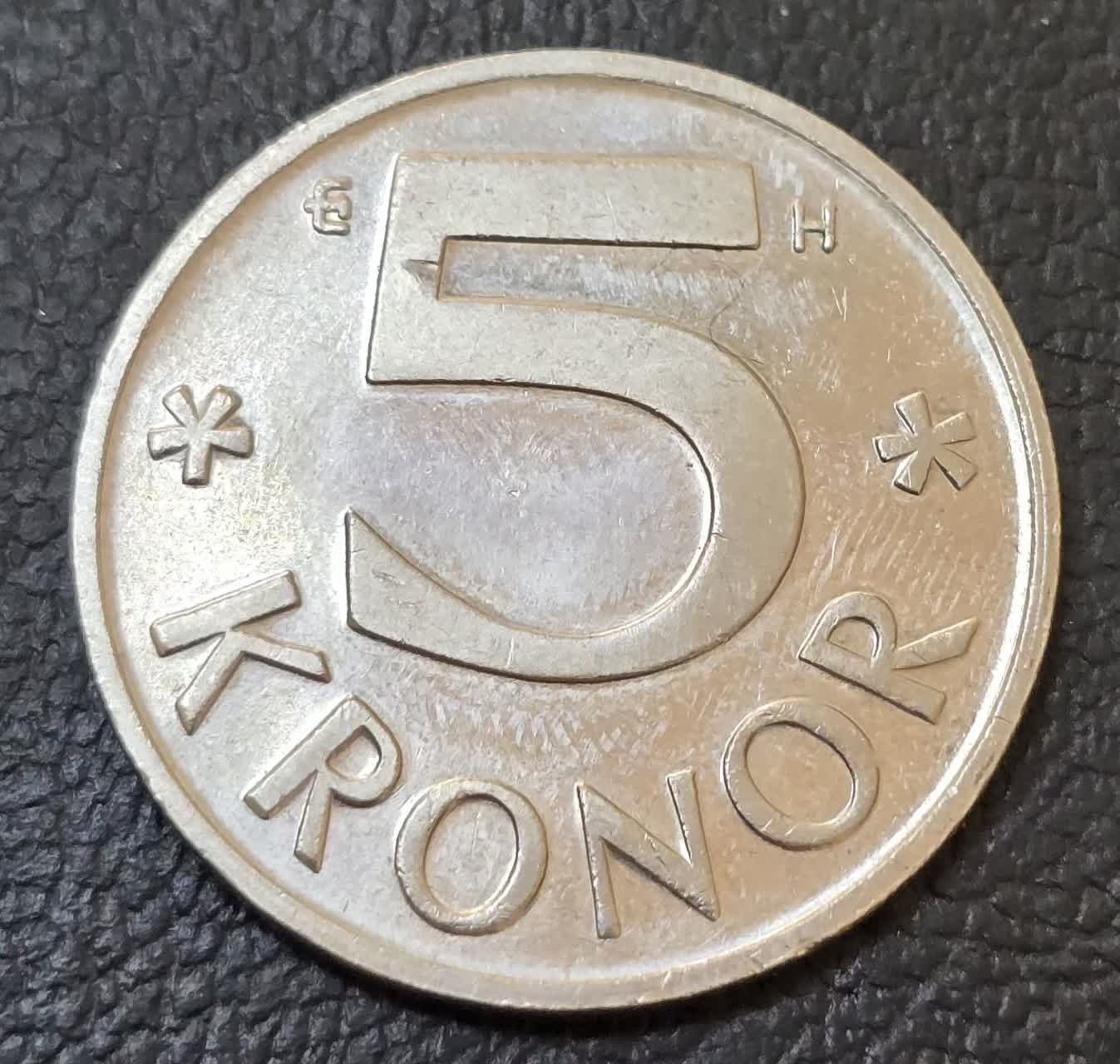 سکه 5 کرون سوئد 2003 کیفیت عالی