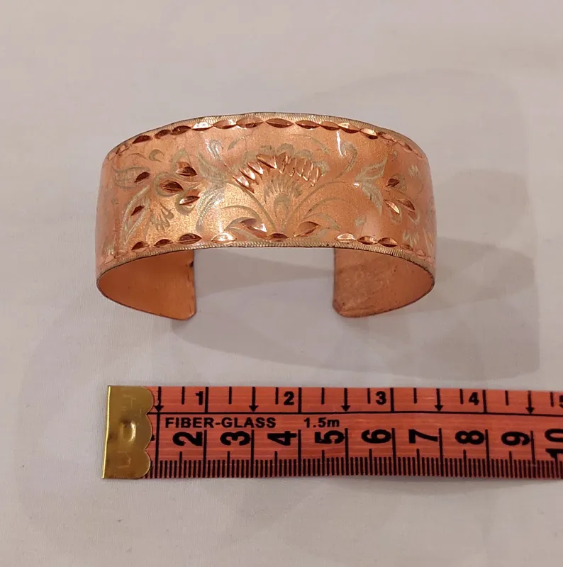 دستبند مسی قلمزده ترکیه