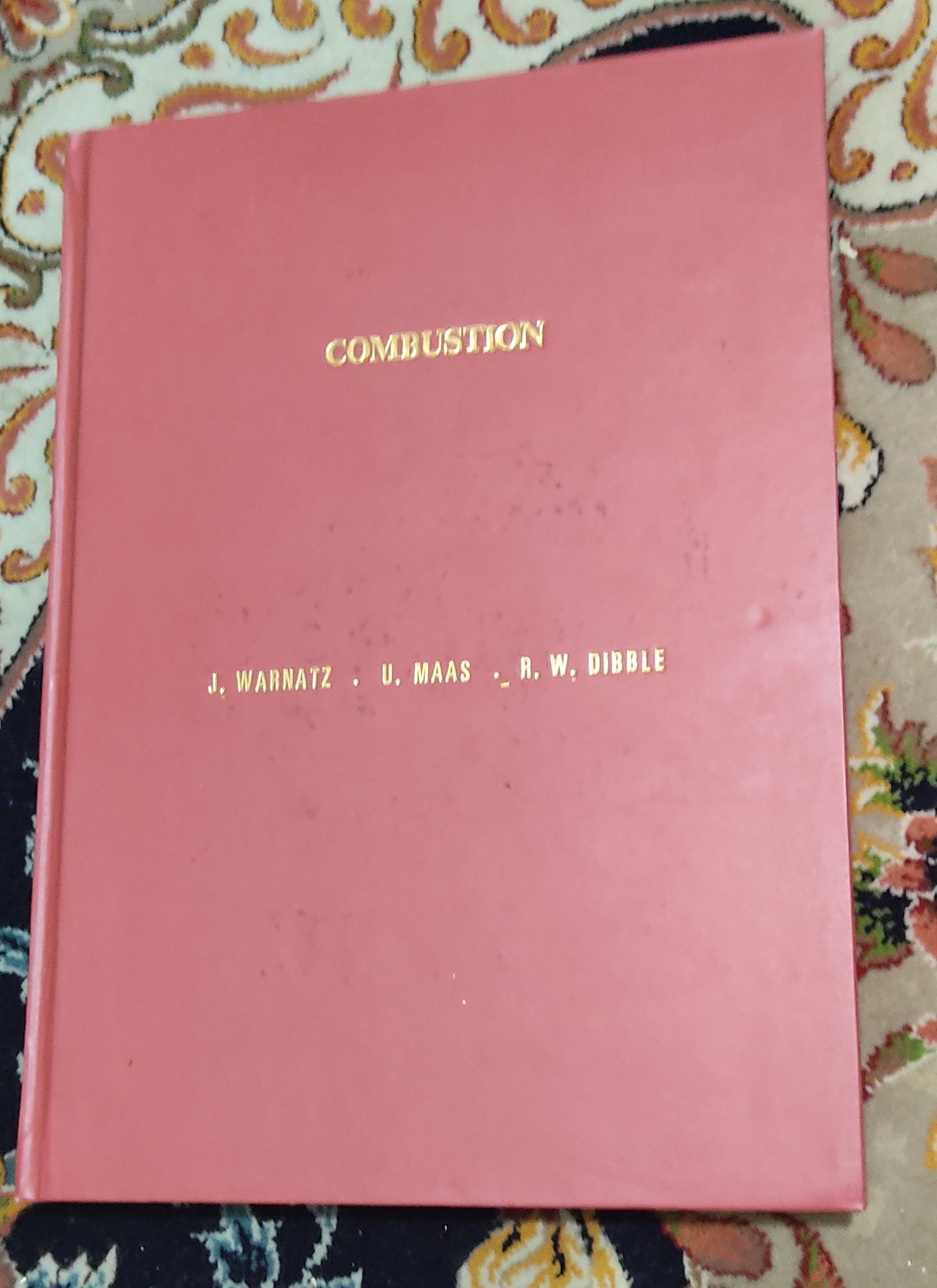 کتاب احتراق combustion زبان اصلی