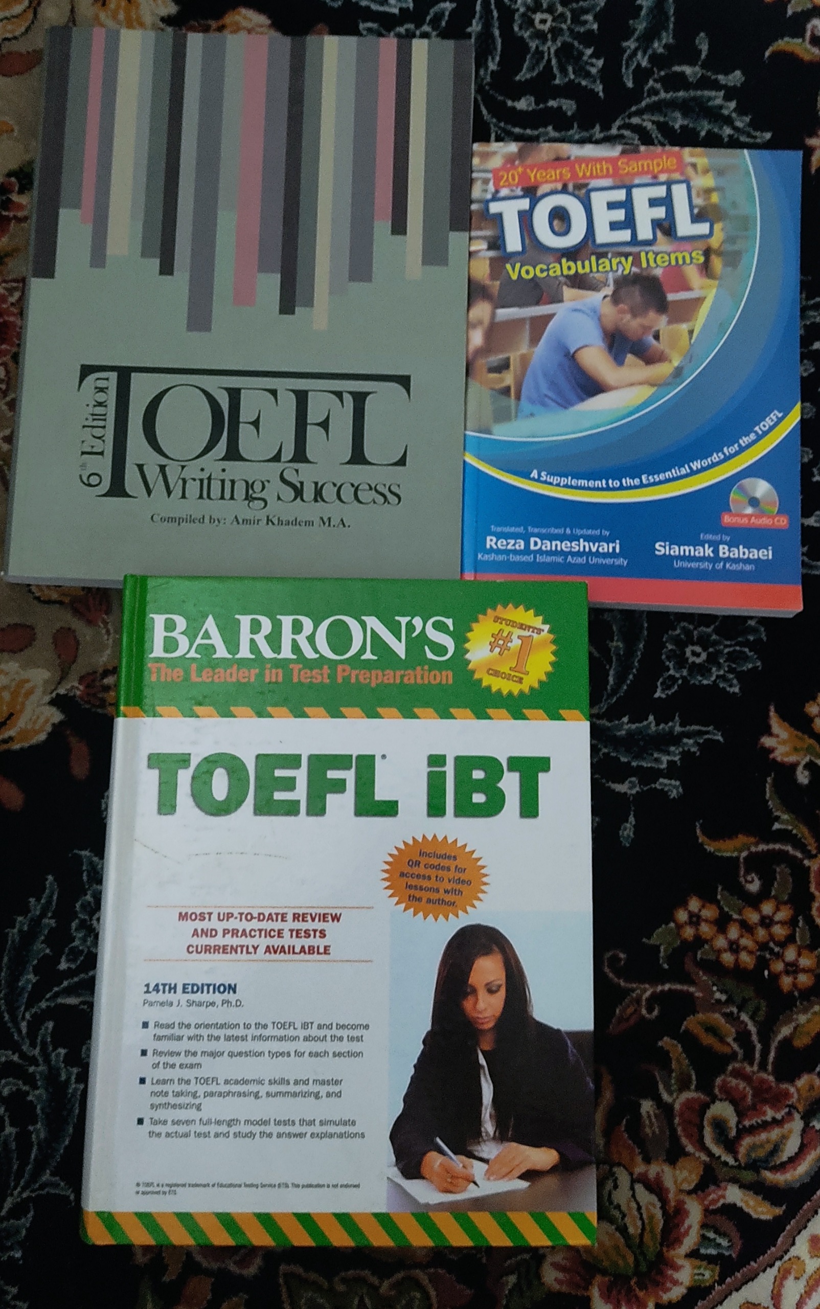 سه کتاب آموزش تافل Toefl تکی یا باهم