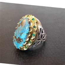 انگشترغولپیکرفیروزه