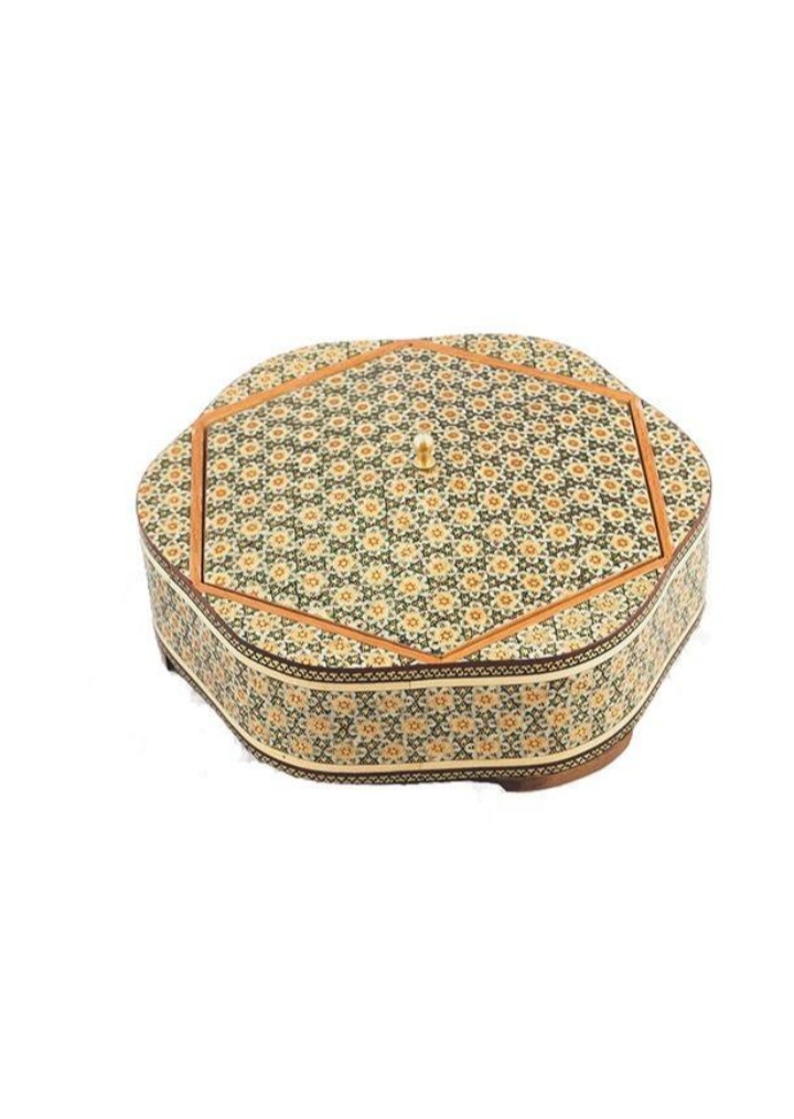 شکلات خوری و گز خوری خاتم کاری