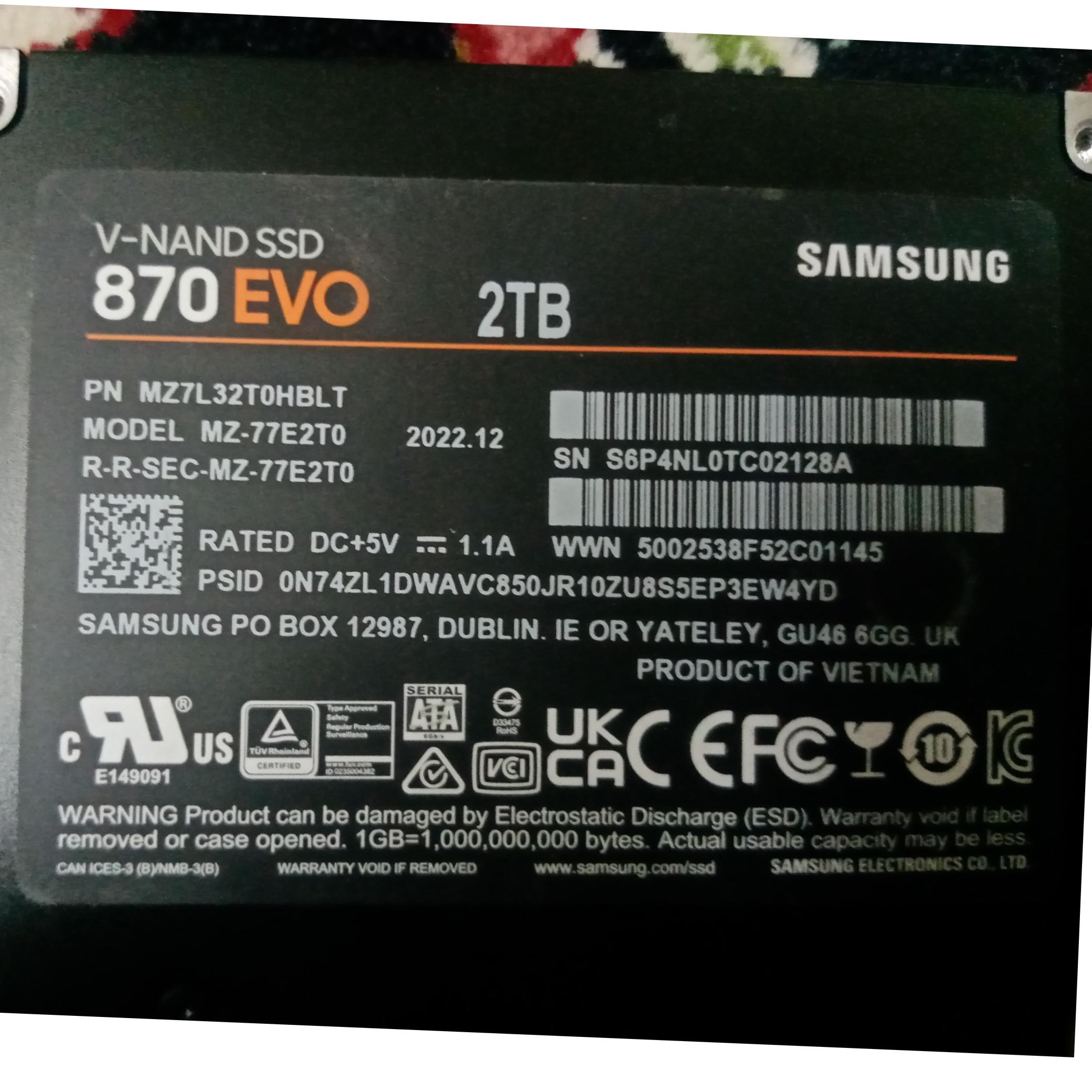 اس اس دی سامسونگ 2ترا