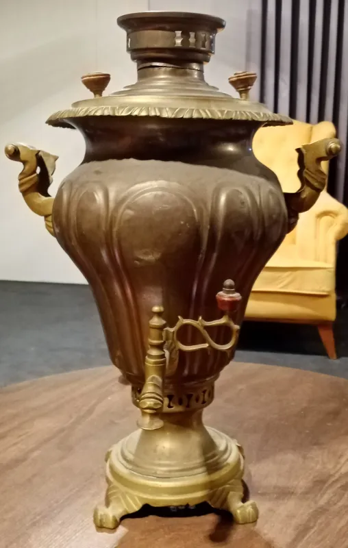 سماور روسی گلابی ارتفاع 50