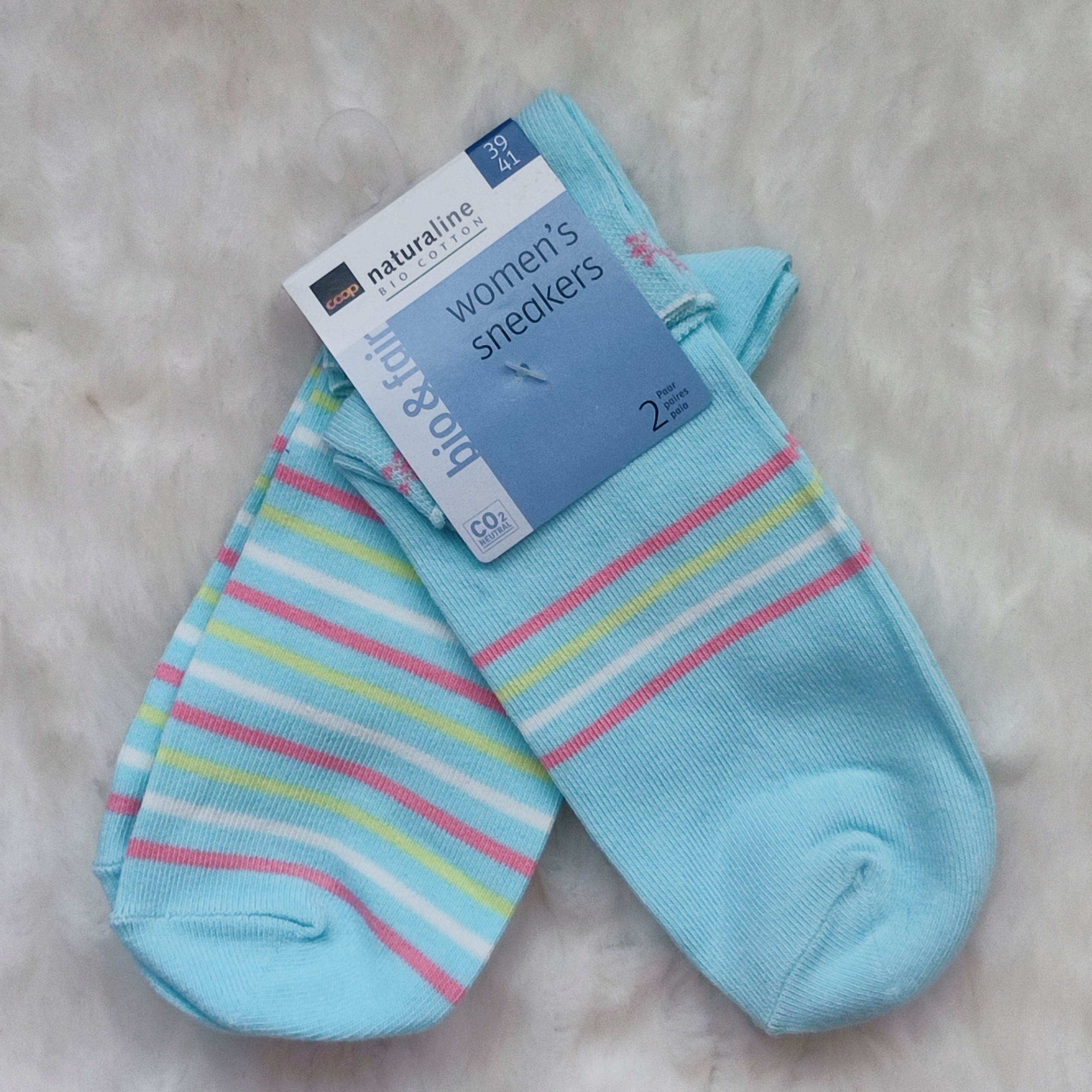 پک دو عددی جوراب وارداتی آبی