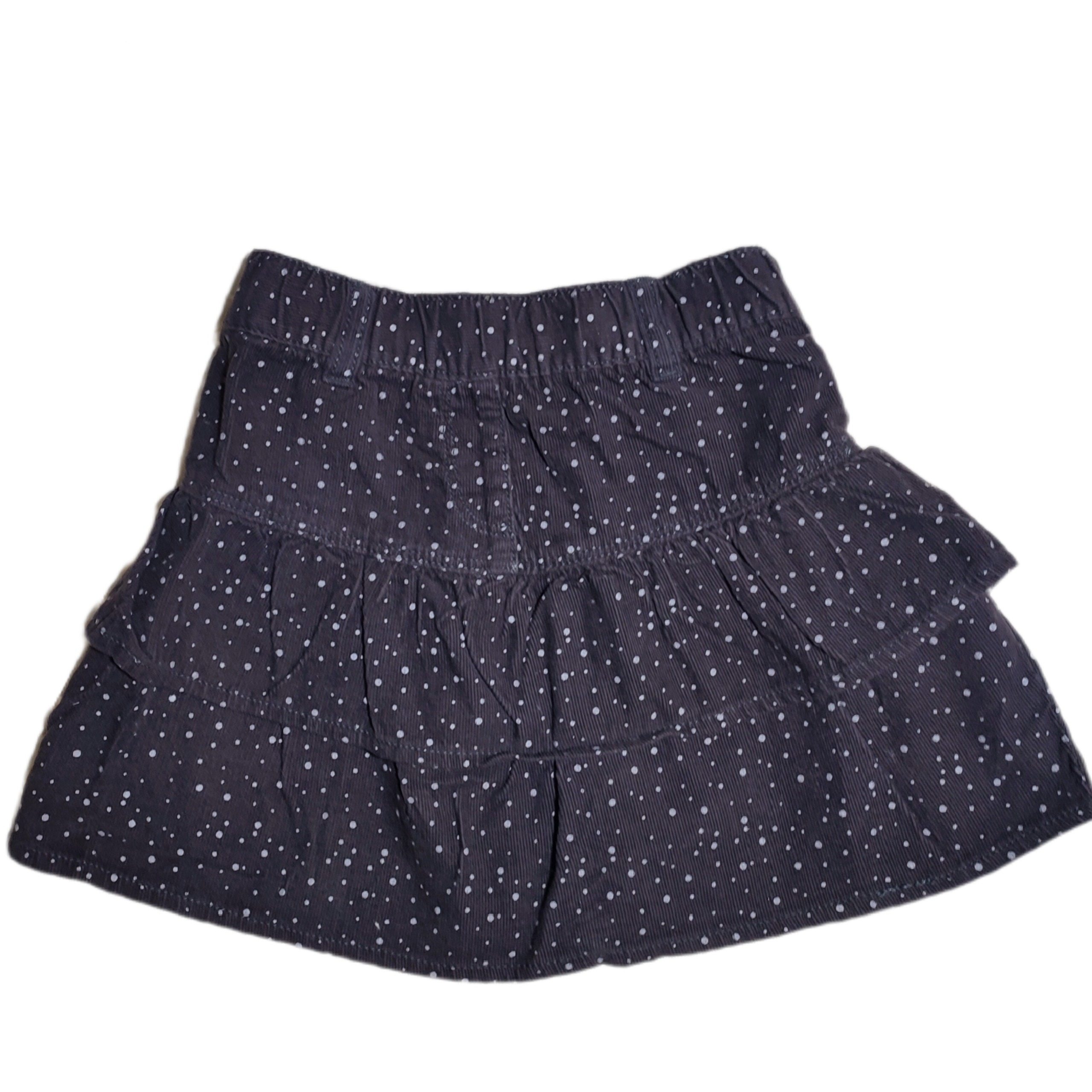 دامن مخمل کبریتی خالدار وارداتی دخترانه