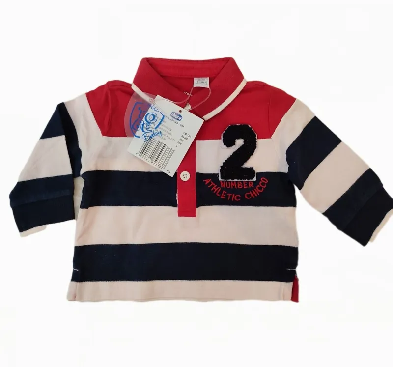 پلو شرت نوزاد برند چیکو وارداتی سایز 3ماه