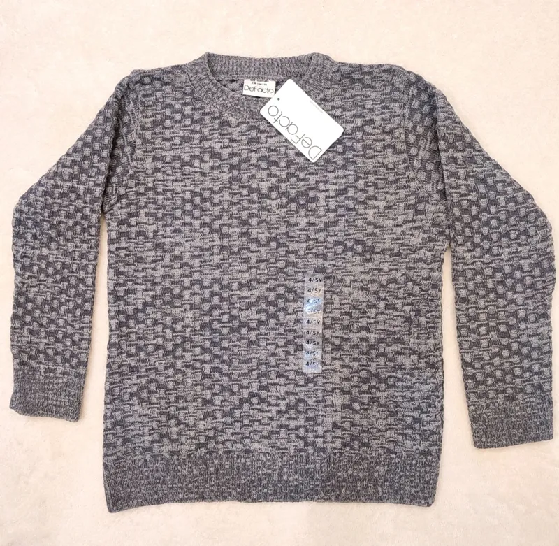 بافت پسرانه طوسی برند Defacto, وارداتی از ترکیه