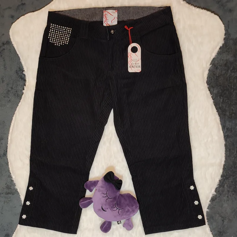 شلوار مخمل کبریتی مشکی وارداتی