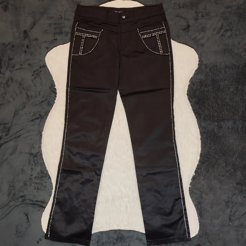 شلوار مجلسی وارداتی نگین دار مشکی