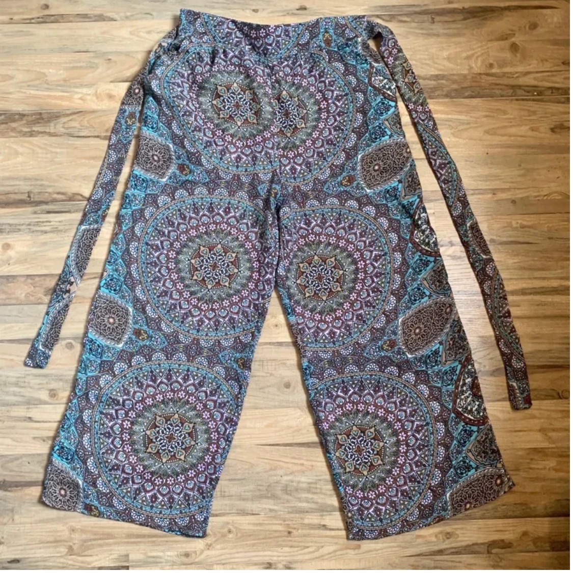 شلوار طرح کاشی زنانه تمام نخ پنبه